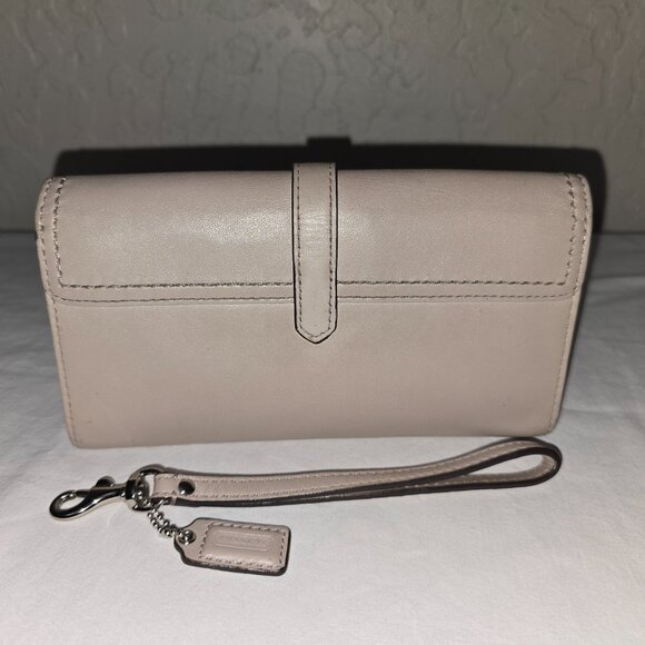 Coach F51688 Charlie Callie Putty Leather Hybrid Wallet Clutch Wallet Wristlet - Picture 2 of 7